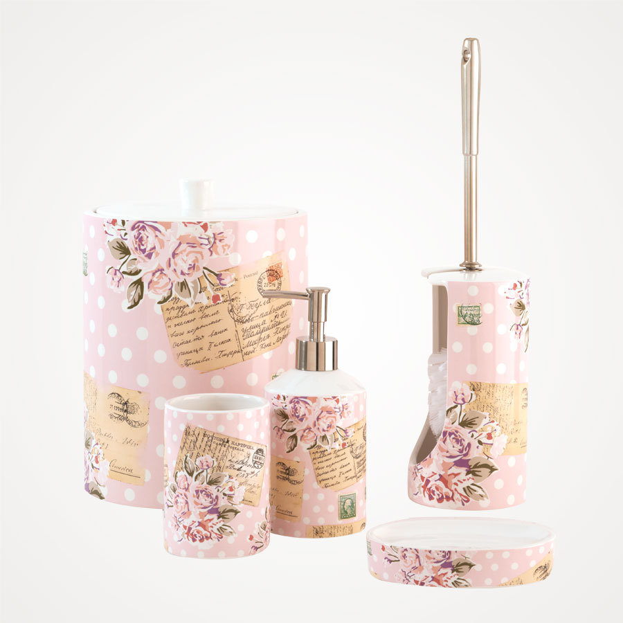 Pembe Banyo Aksesuarları 3 b071b_Vintage_Banyo_Aksesuarlari