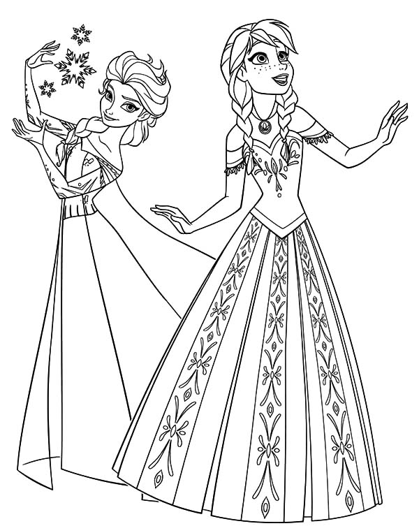 Frozen Elsa Boyama