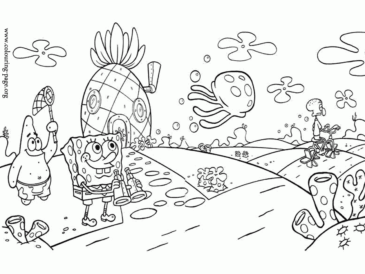 Sünger bob Boyama Sayfaları