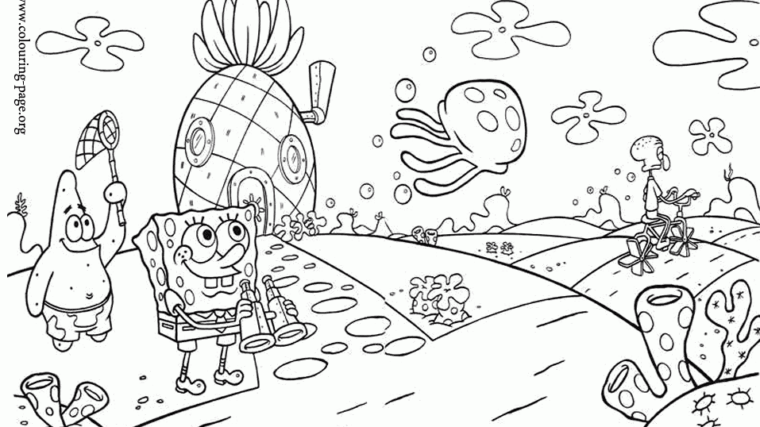 Sünger bob Boyama Sayfaları